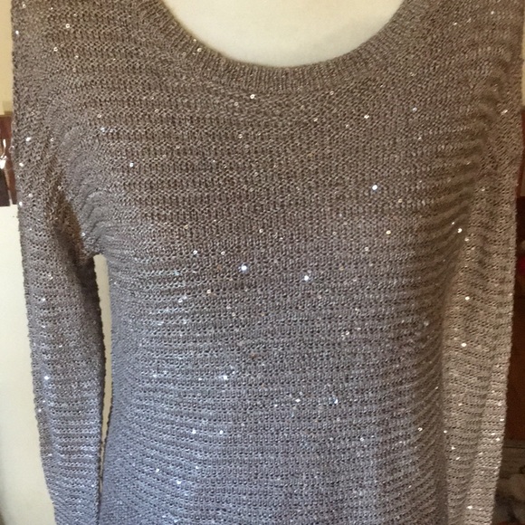 Womens Gianni Bini Sparkly Sweater 